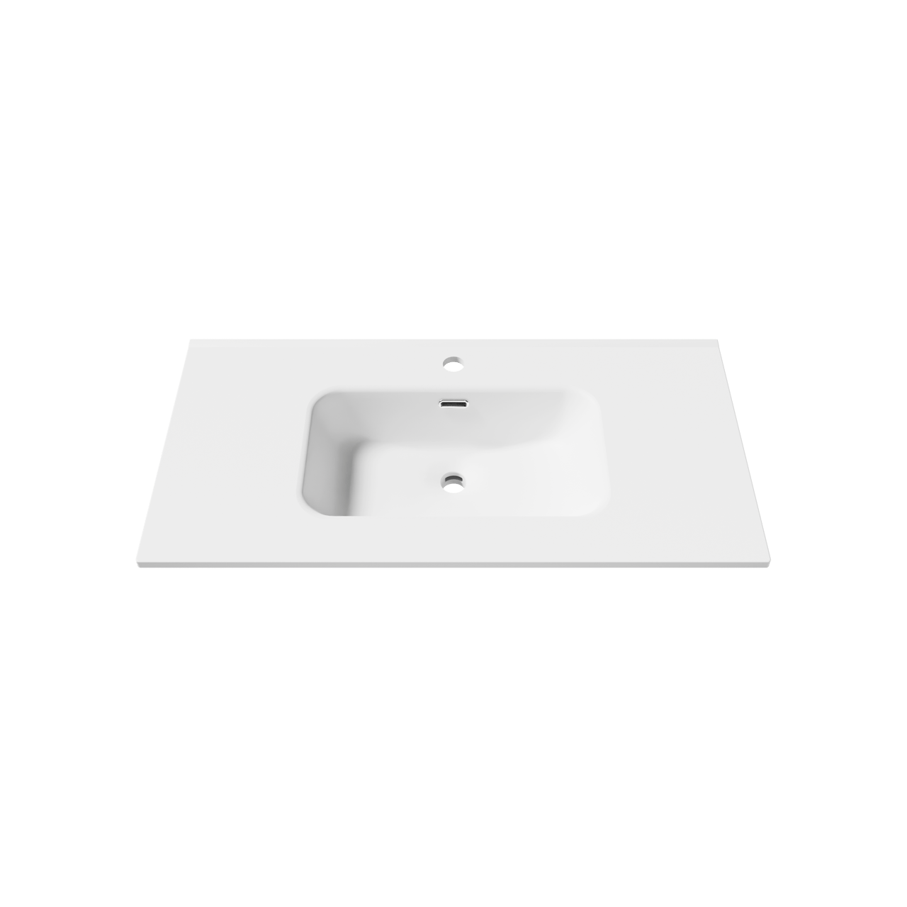 Linie Baro plan simple porcelaine blanc mat 90 x 46 cm