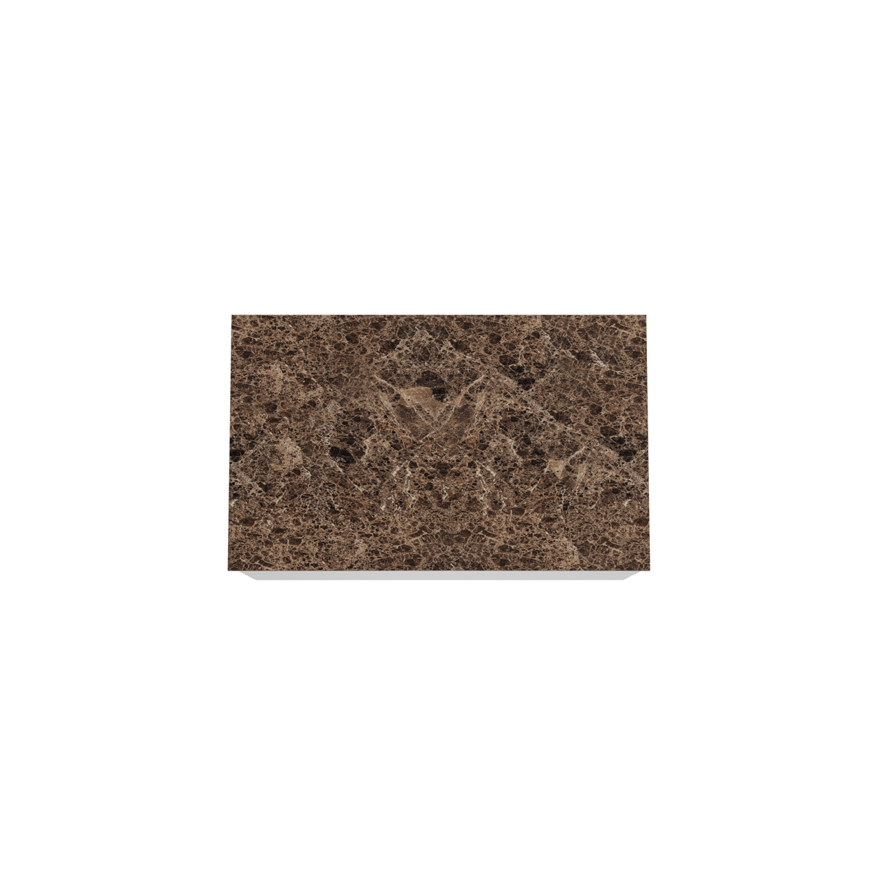 Balmani Mitra meuble salle de bains suspendu 90 x 55 cm blanc mat avec Stretto tablette simple en marbre dark emperador