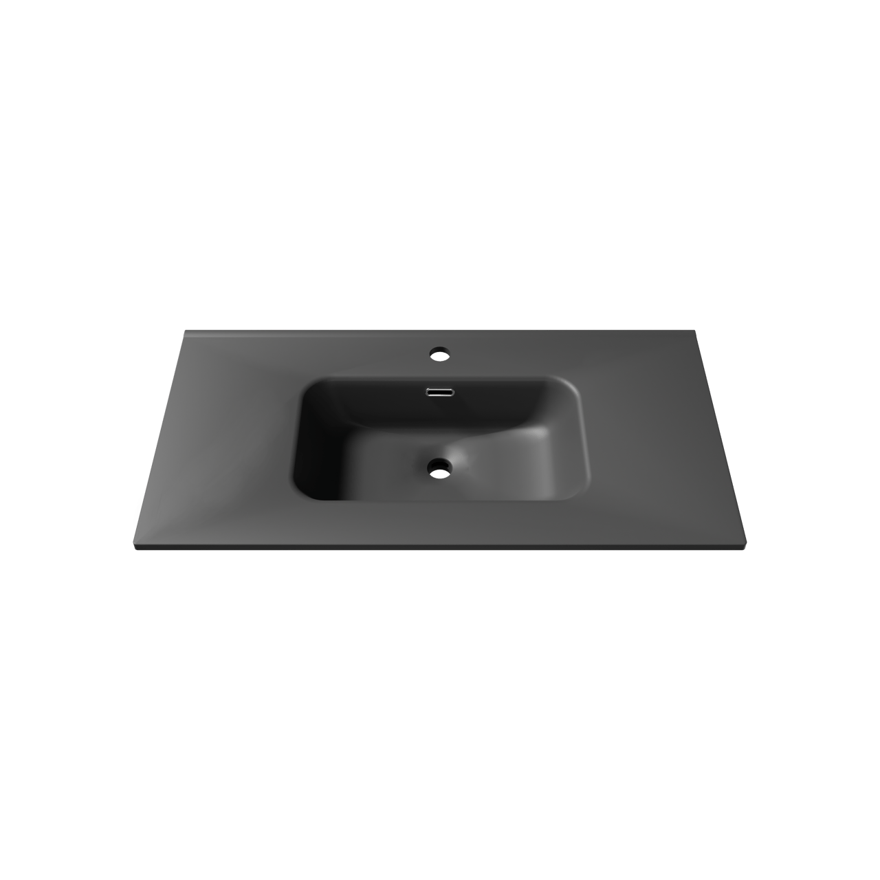 Linie Baro plan simple porcelaine Noir Mat 90 x 46 cm