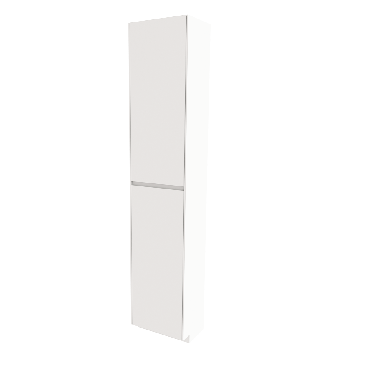 Storke Edge Badhochschrank: Stehend, links, Weiß Glänzend, 40 x 30 x 200 cm