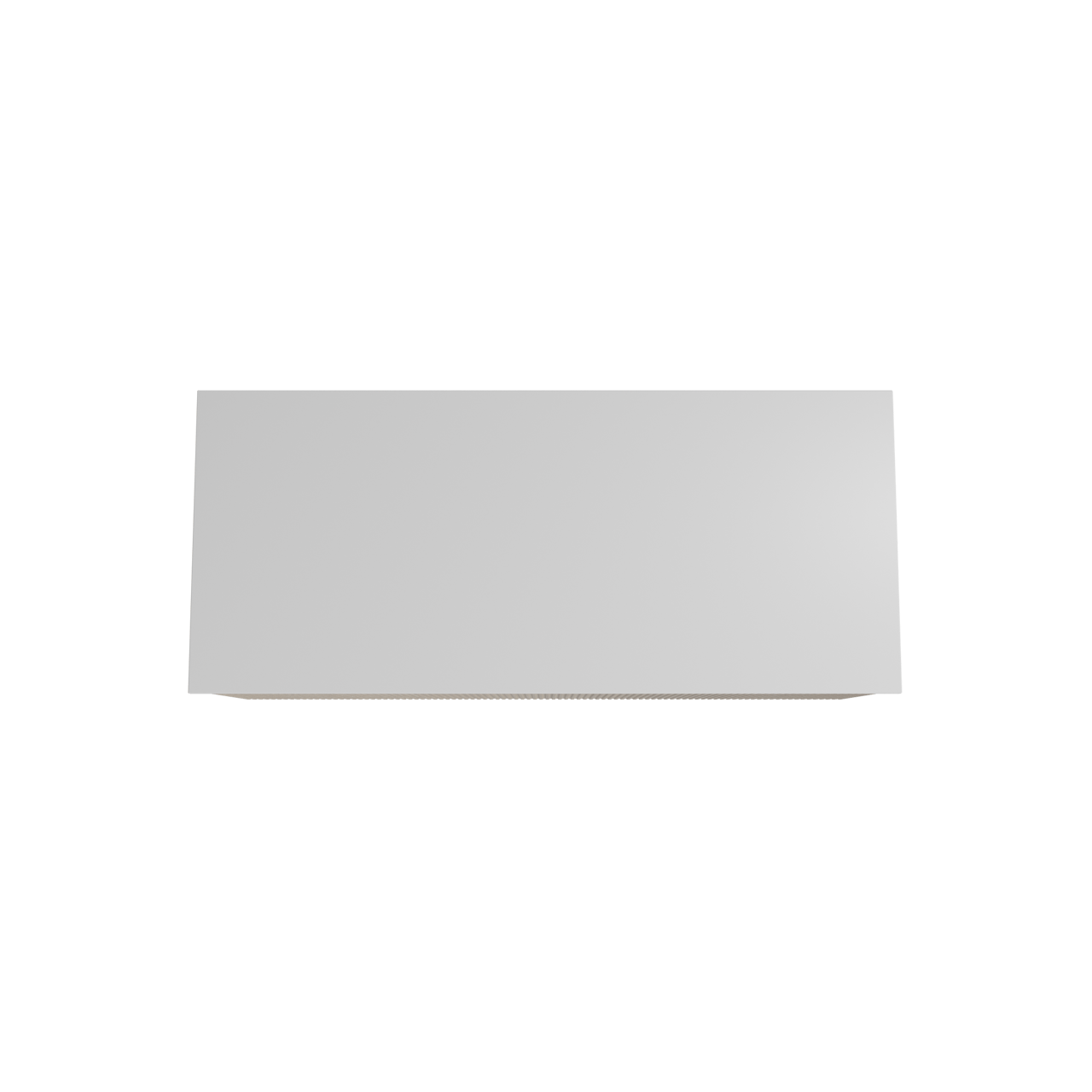 Storke Ribs meuble salle de bains suspendu 120 x 52 cm chêne brut avec Tavola tablette simple ou double en solid surface blanc mat, Nervure droite symétrique verticale