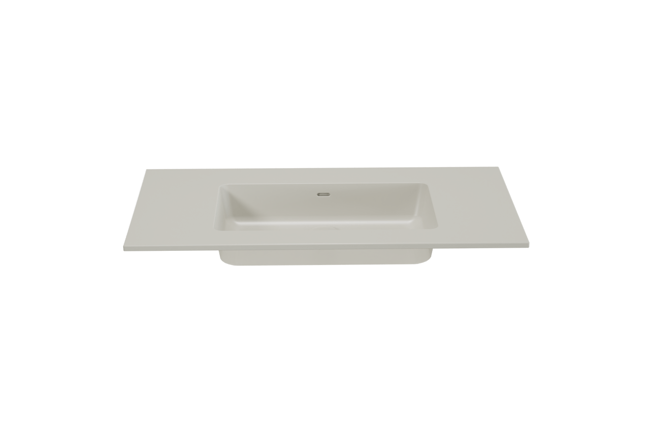 Storke Diva plan simple top solid soie grise matte 95 x 52 cm