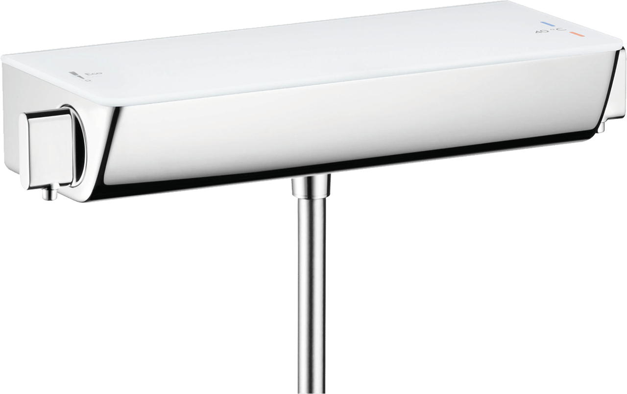 Hansgrohe Ecostat Select Thermostat-Duscharmatur: Chrom Glänzend und Weiß