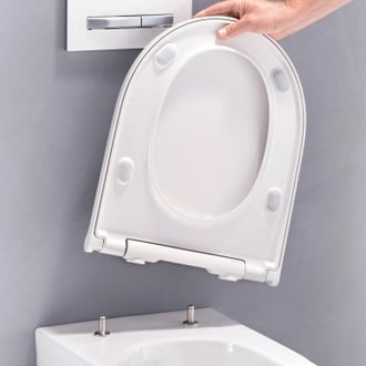 Geberit One hangend toilet hoogglans wit randloos