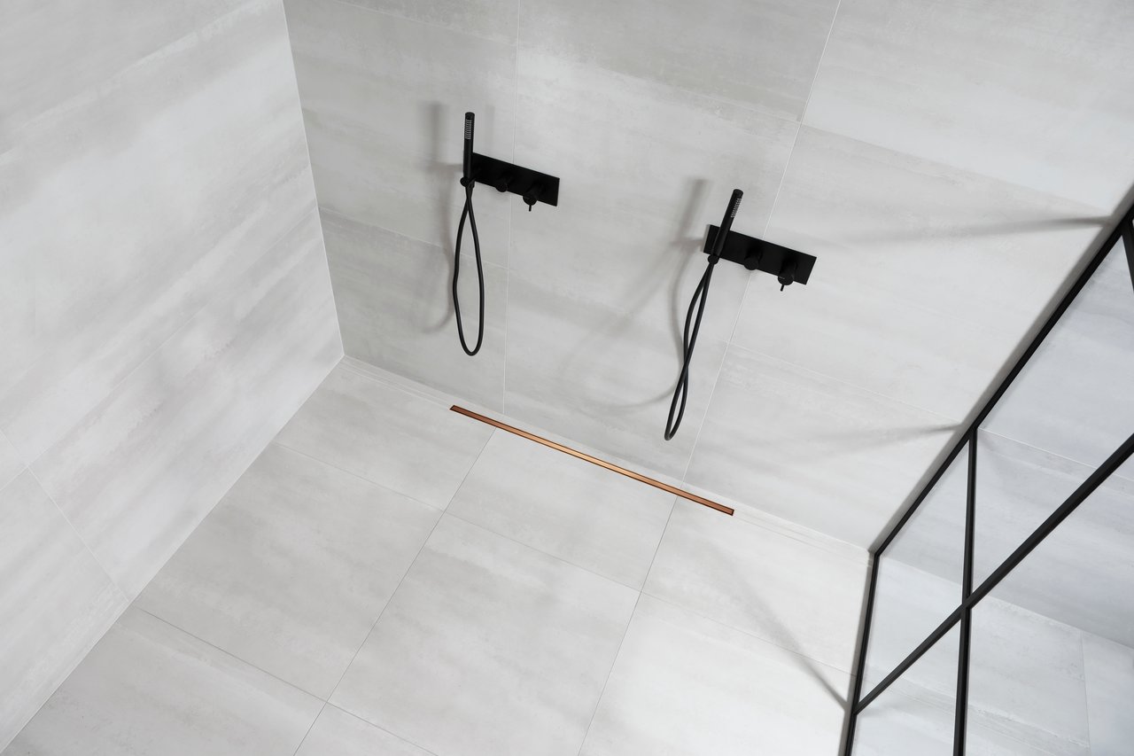 Mydrain Duschrinne: 80 cm, Brushed Rosegold