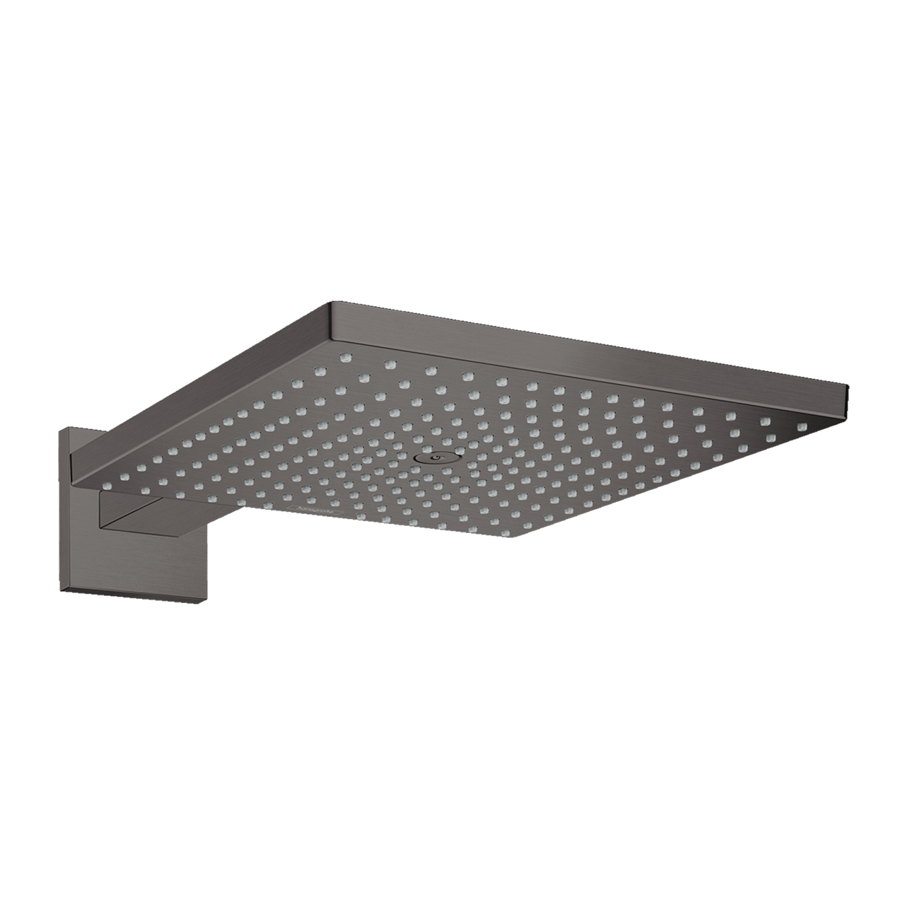 Hansgrohe Raindance E300 Tête de douche carré 30 x 30 cm avec support mural Brushed Black Chrome