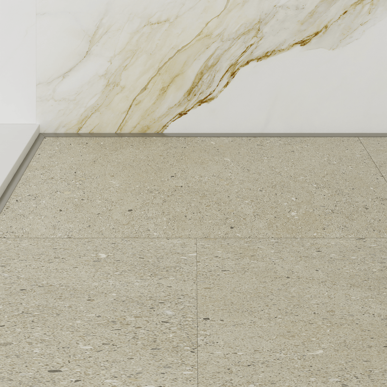 Florris Milano SPC klik vinyl vloer, 6 stuks, 40x80cm, Fossil