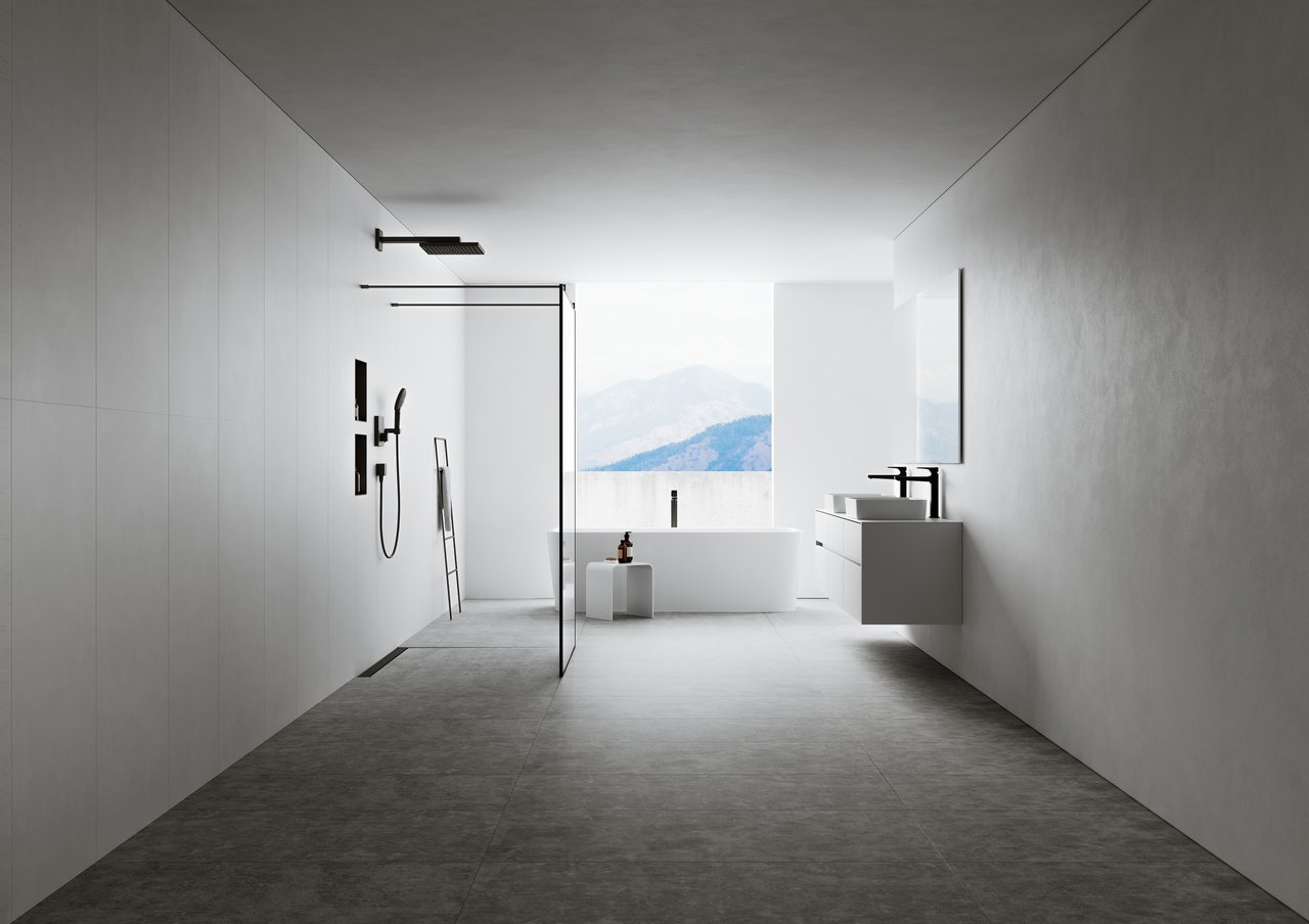Hansgrohe RainDrain Match kit de finition pour rigole de douche 100cm Noir Mat