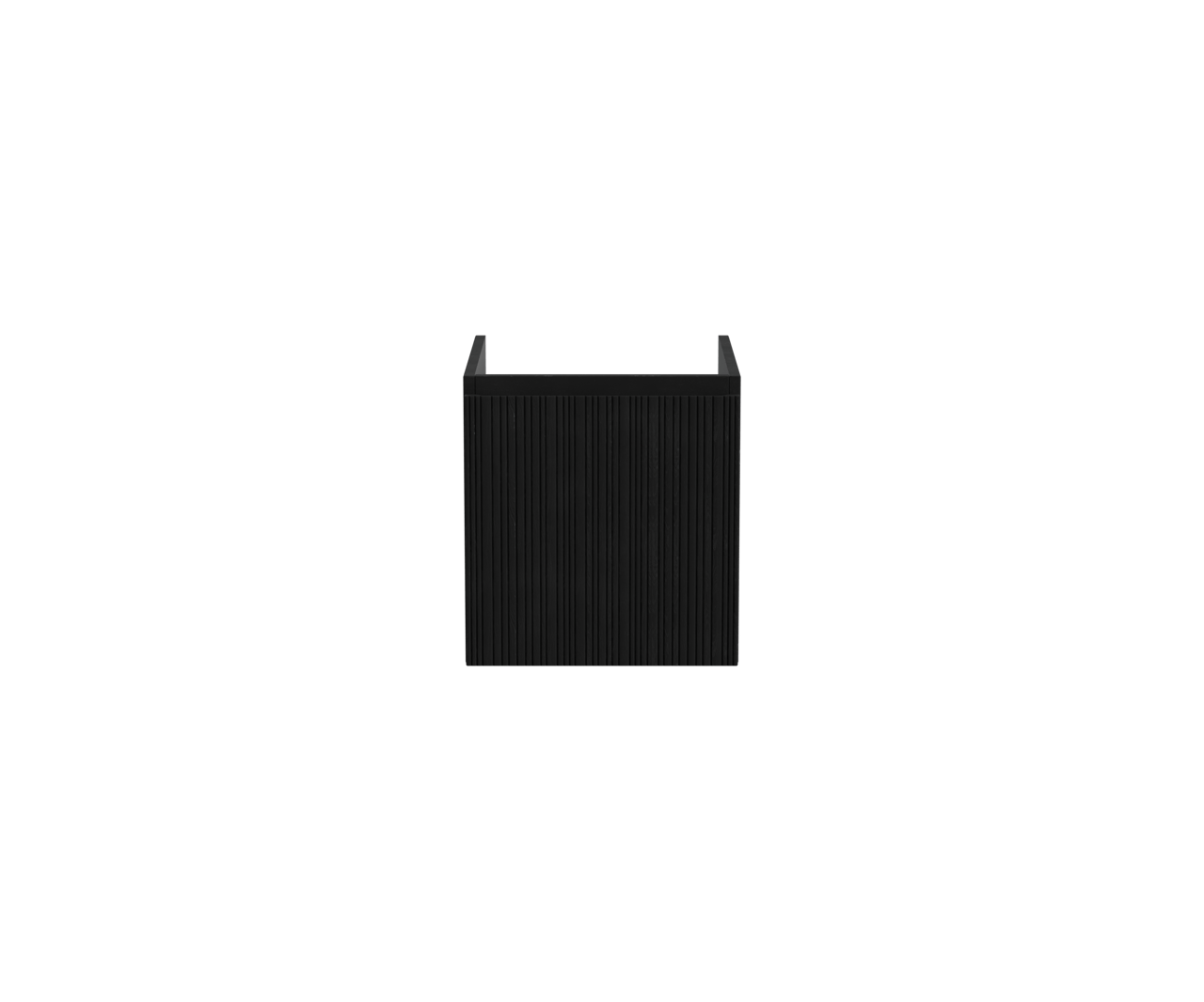 Storke Ribs hängender Waschbeckenunterschrank: 45 x 52 cm, Eiche Schwarz