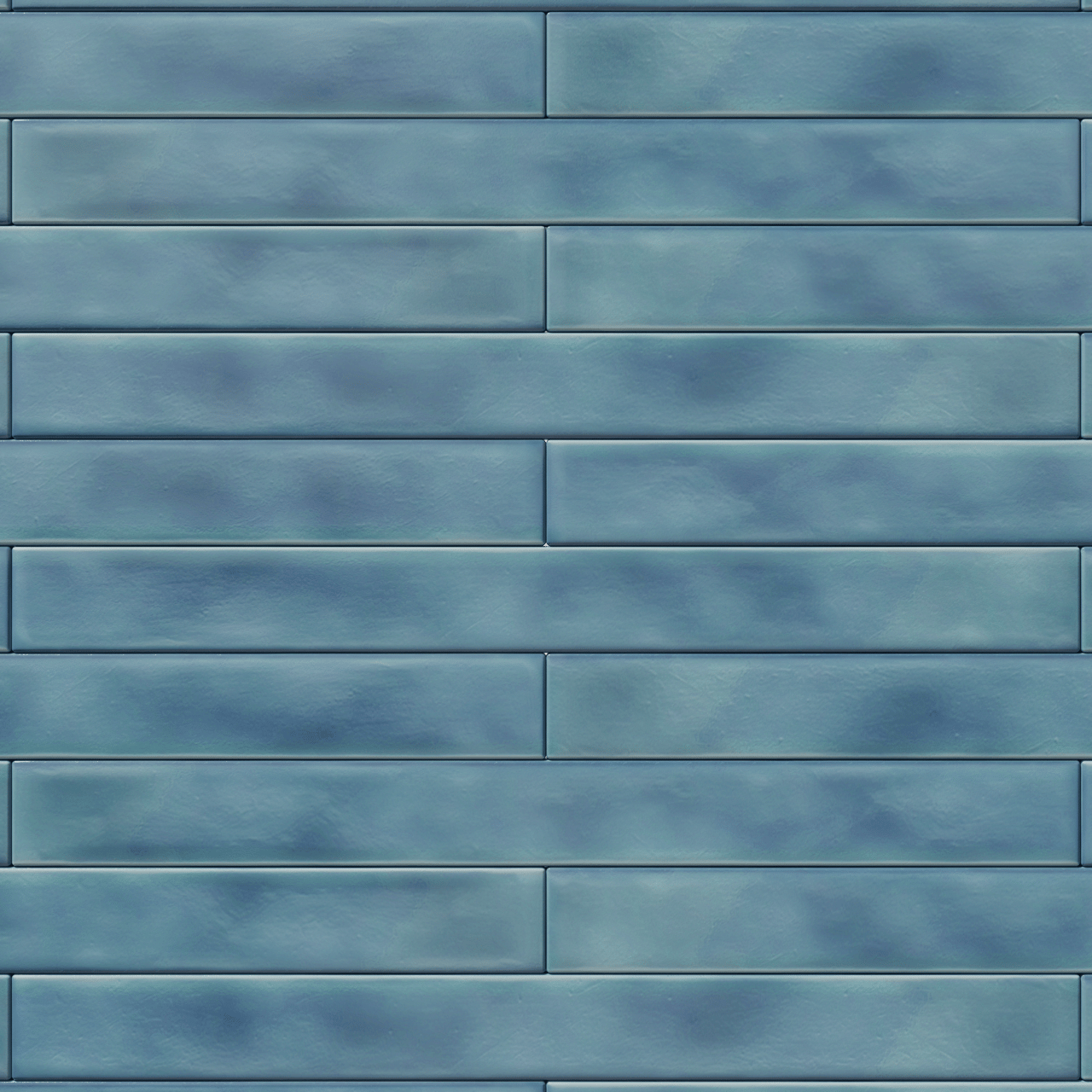 Carruzo Rio keramische wandtegels 24 stuks 5x50cm Aqua