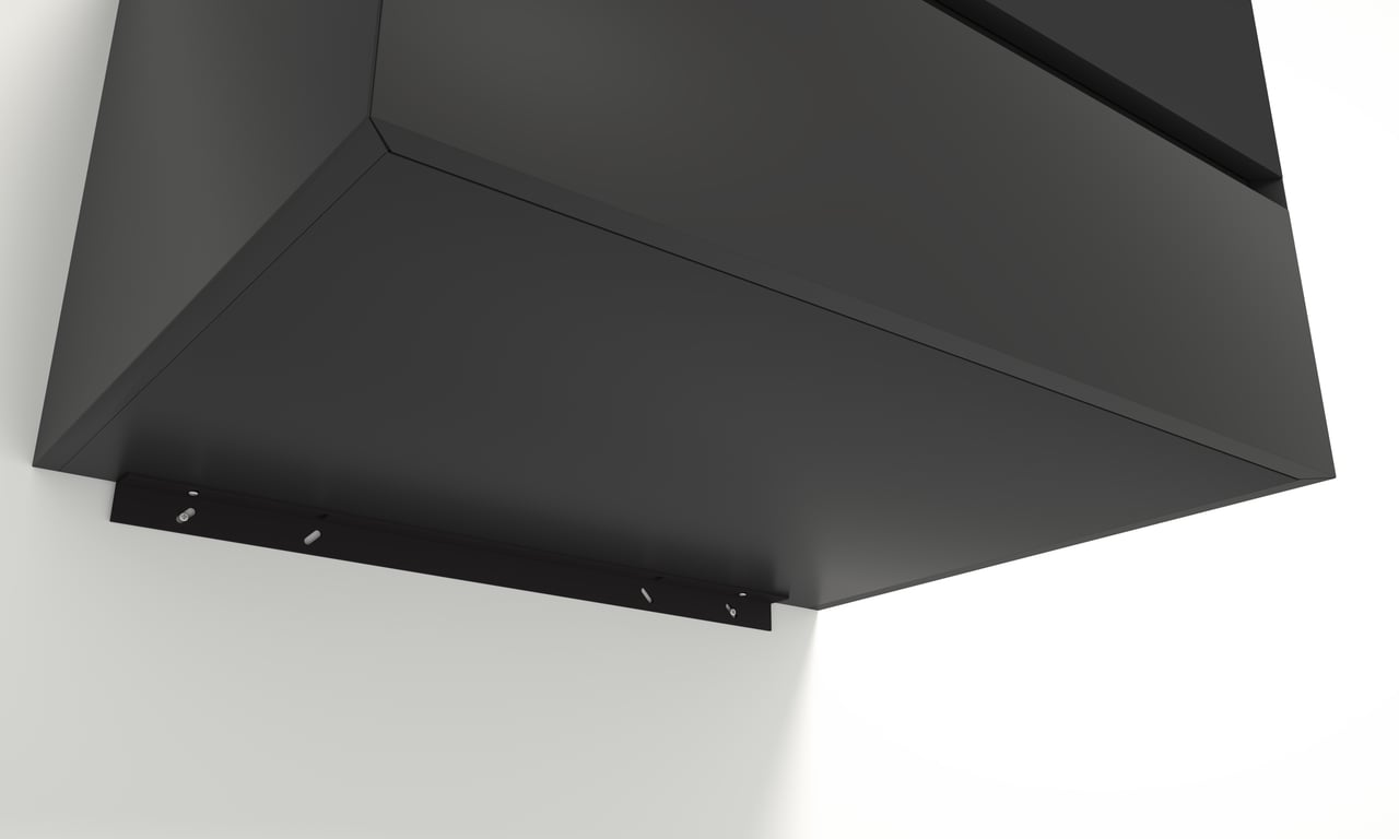 Santeg UniSupport profilé de meuble sous-lavabo noir 62,5 cm