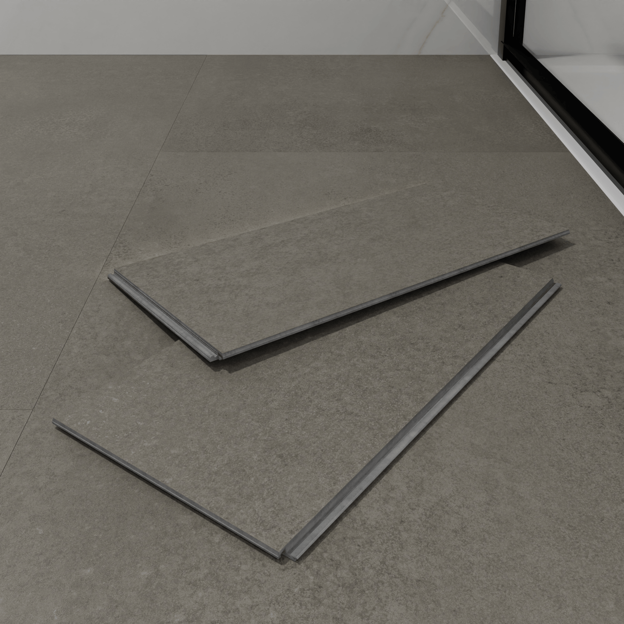 Florris Stockholm SPC-Klickvinylböden, 6 Stück, 40x80cm, Ocean Grey