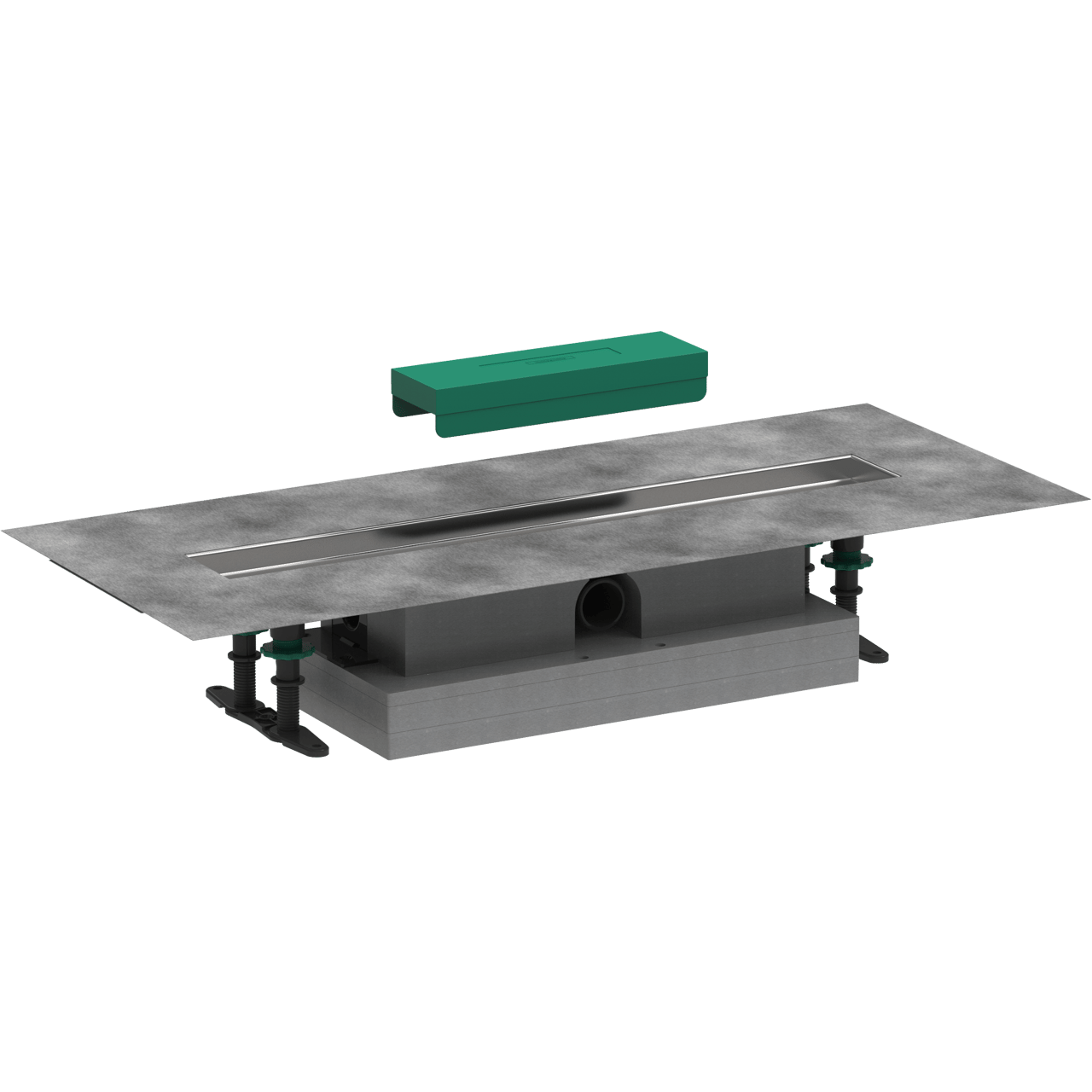 Hansgrohe uBox Flat kit d'installation pour rigole de douche 60cm pour Raindrain Match ou Rock