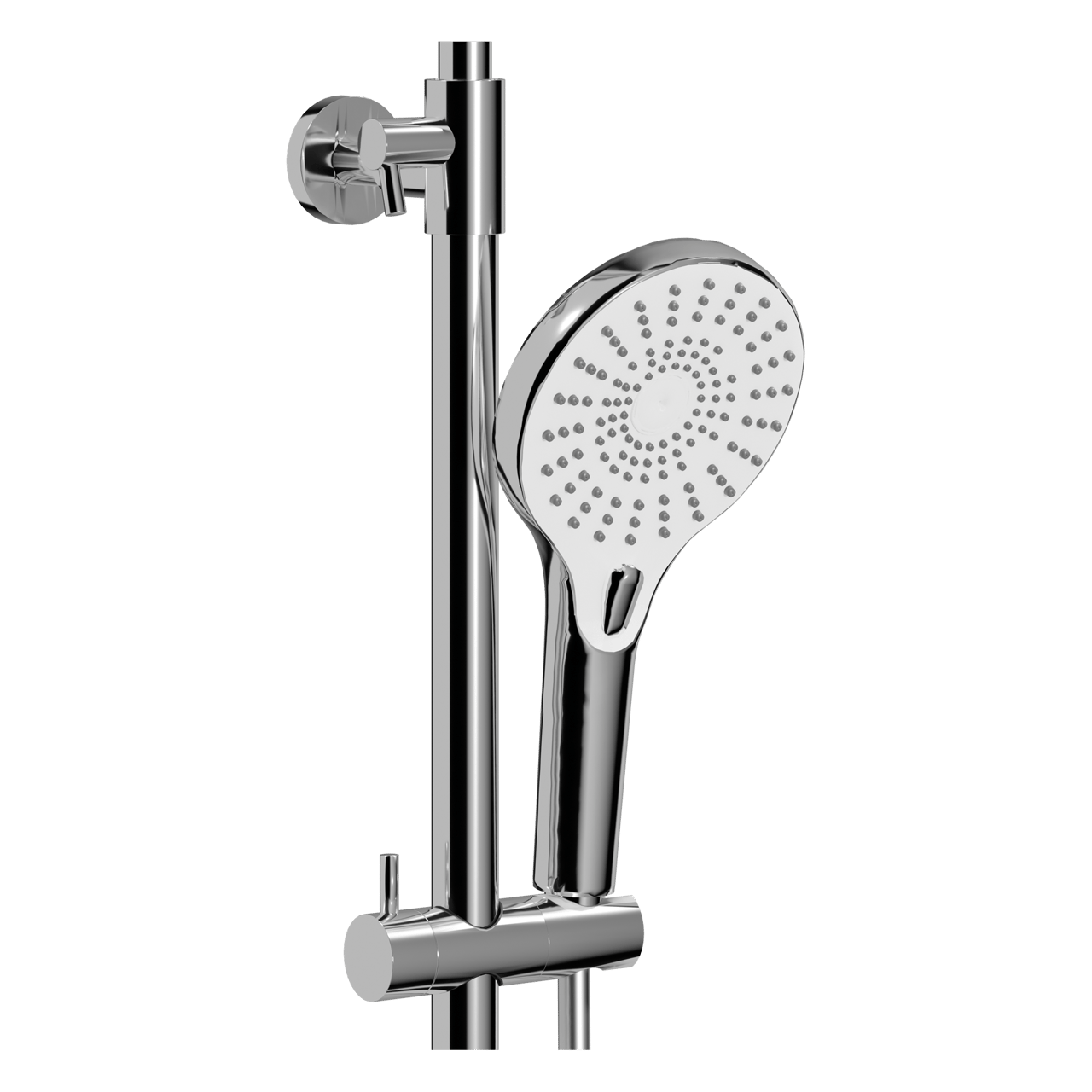 Blaufoss Onos 250 thermostatische kraan regendoucheset Glanzend Chroom en wit