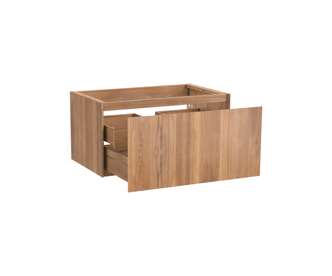 Balmani Idra by Mitra meuble sous-vasque suspendu 90 x 55 cm teck 2 tiroirs