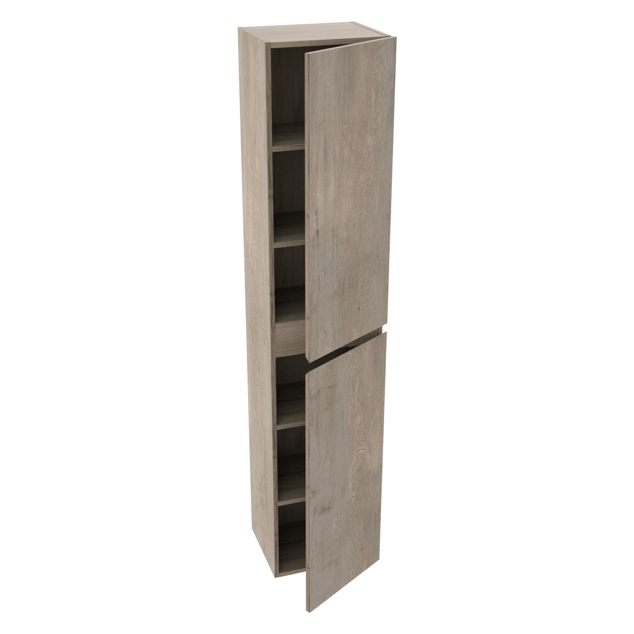 Linie Lado zwevende badkamerkast grijs eiken 35 x 30 x 170 cm