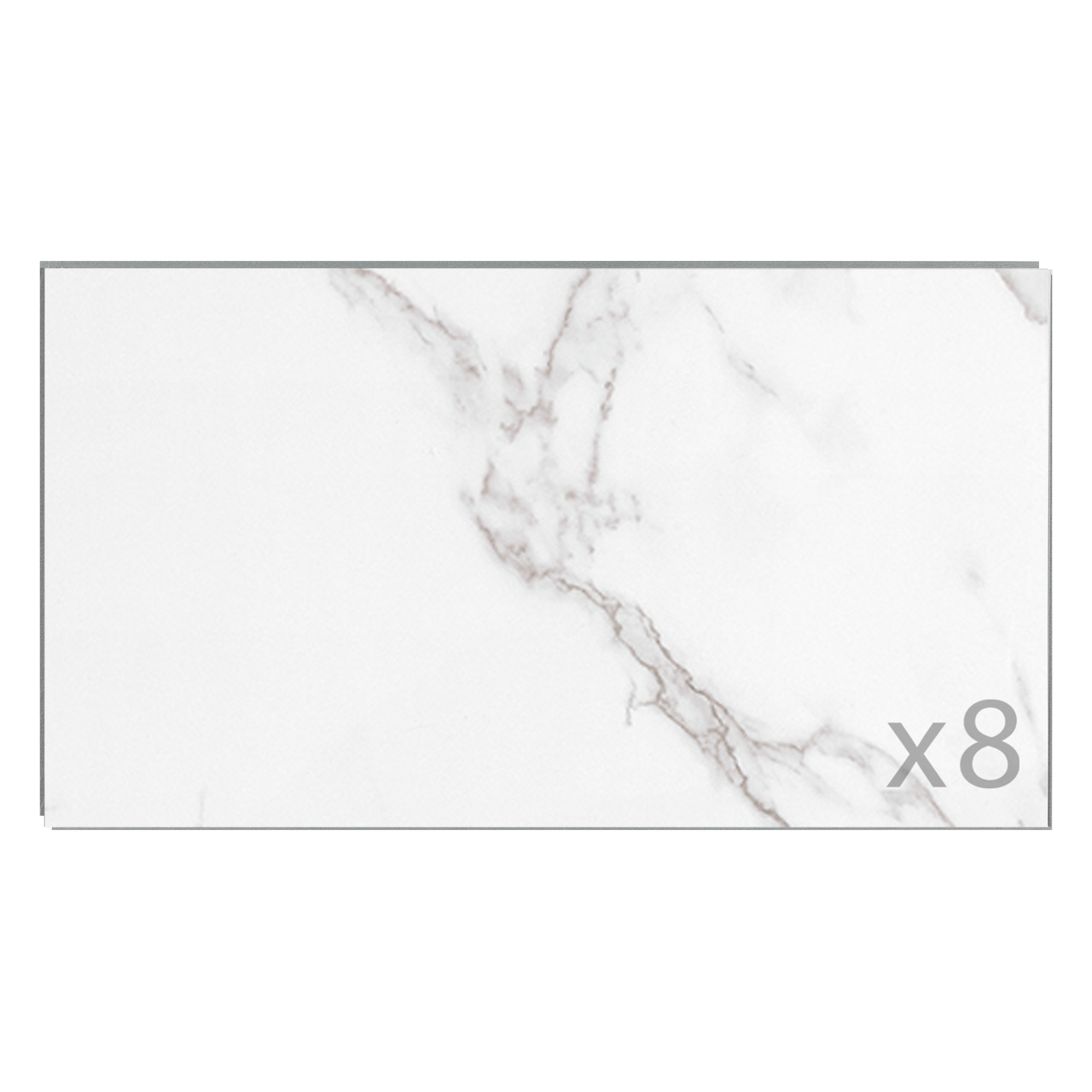 Dumaplast Dumawall+ Wandfliesen Set 8 x 37,5 x 65 cm Trapani Gloss, PVC