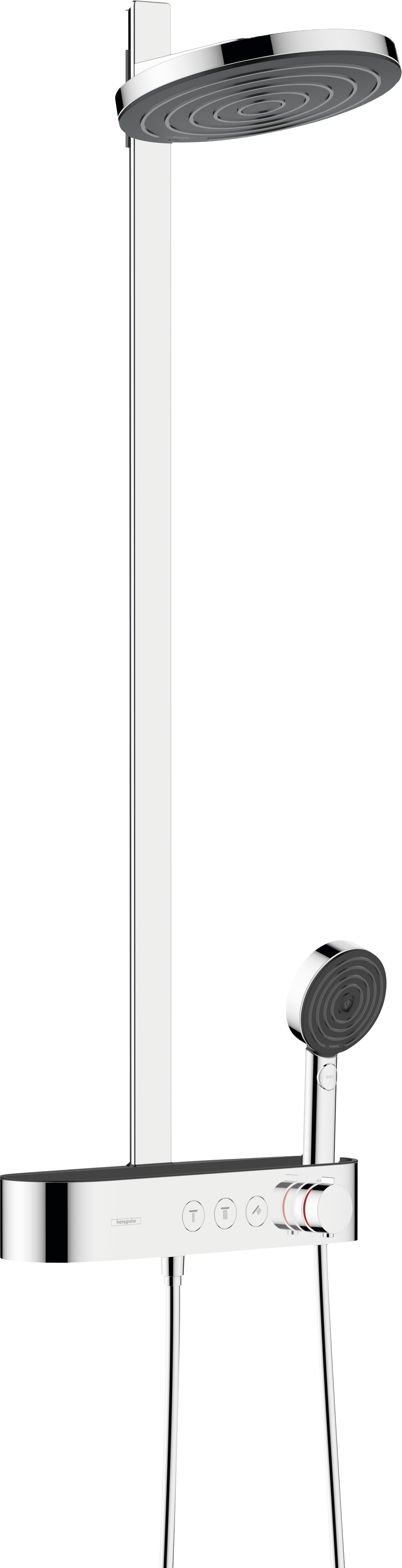 Hansgrohe Pulsify S260 thermostatische kraan regendoucheset Glanzend Chroom