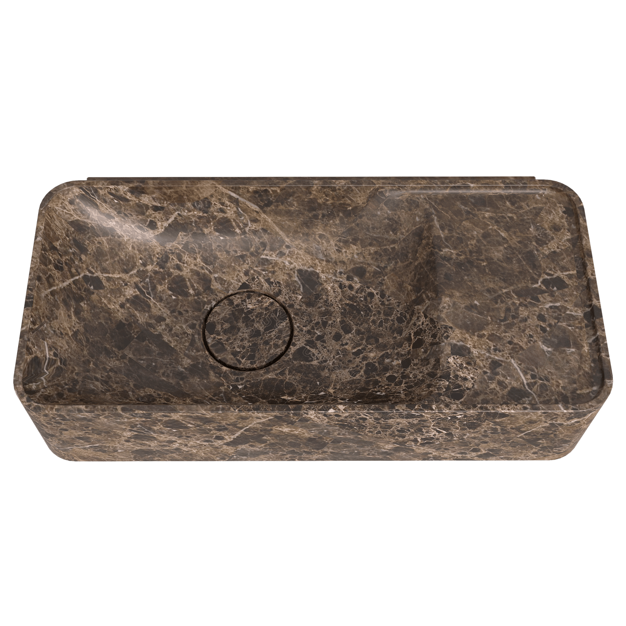 Balmani Fara lave-mains 42 x 22 cm Marbre Dark Emperador