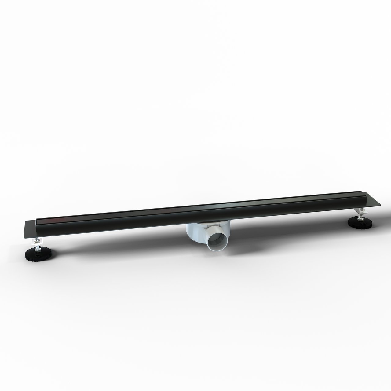 Linie douchegoot 70cm mat zwart