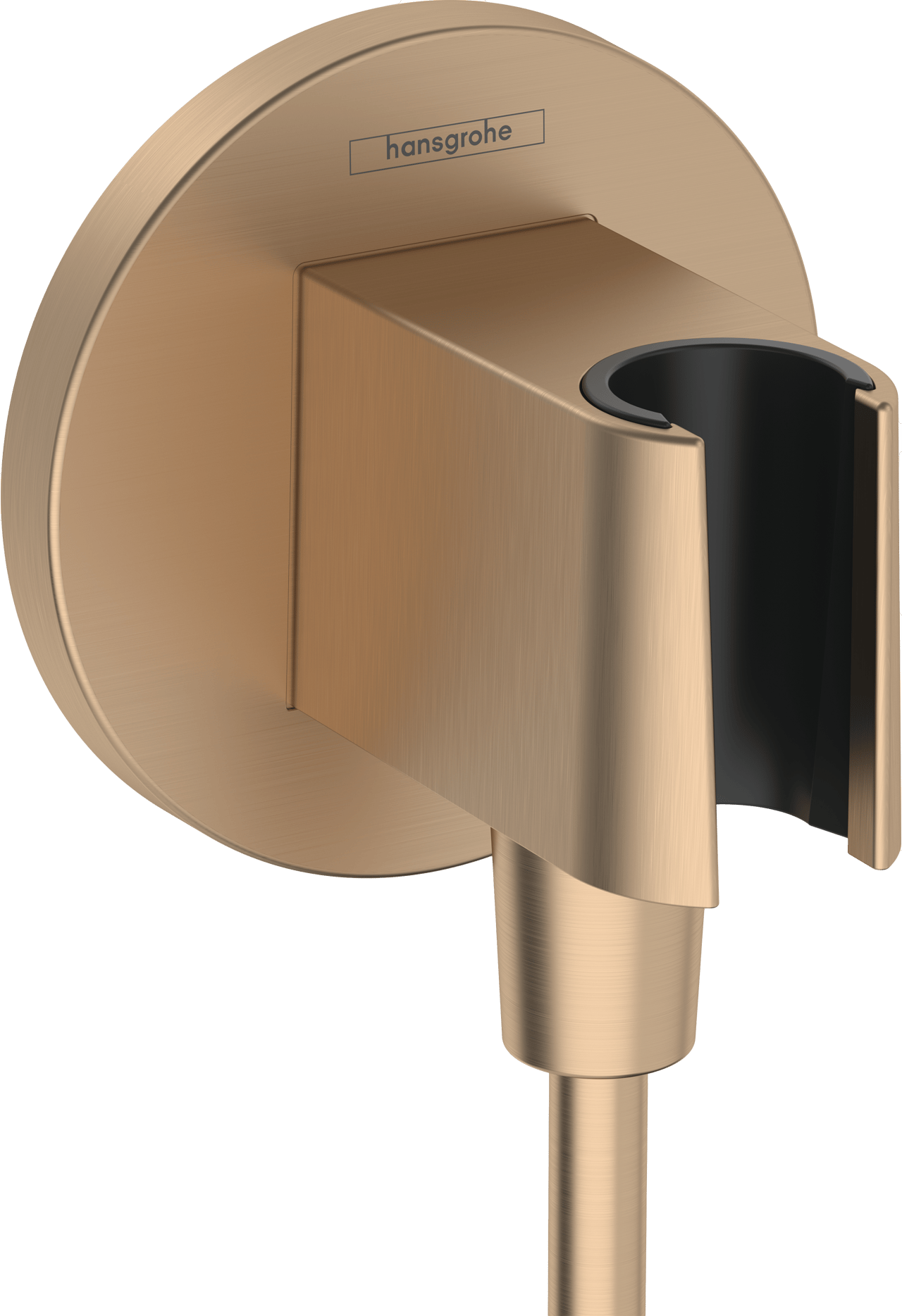 Hansgrohe FixFit Porter S Douchekophouder met doucheslangaansluiting 1/2" Brushed Bronze