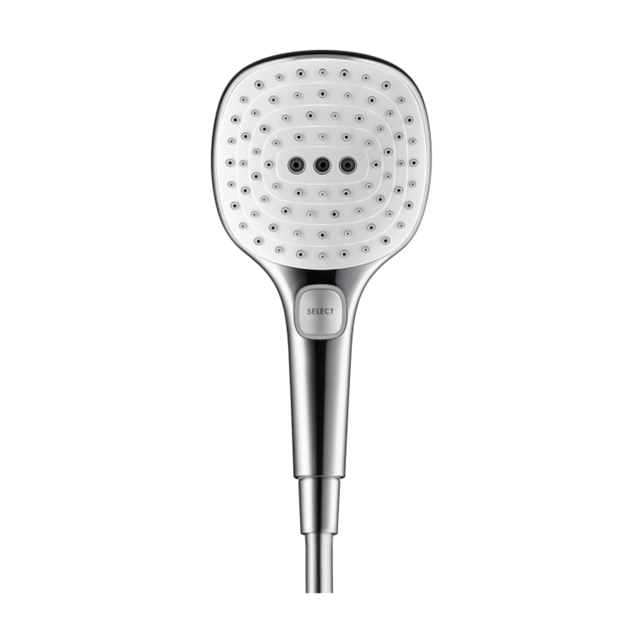 Hansgrohe Raindance Select E 120 Ecosmart handdouche 3 straalsoorten Glanzend Chroom en Wit