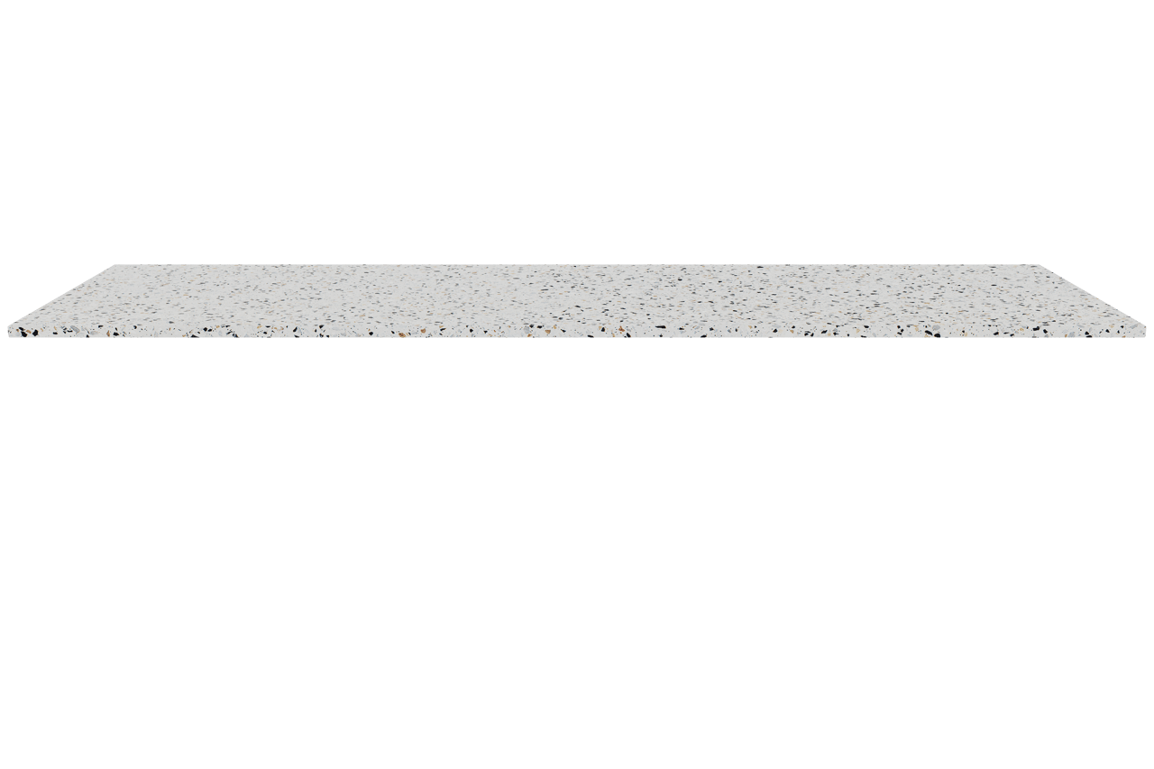 Balmani Stretto enkel of dubbel tablet Bianco Nero terrazzo 180 x 55 cm