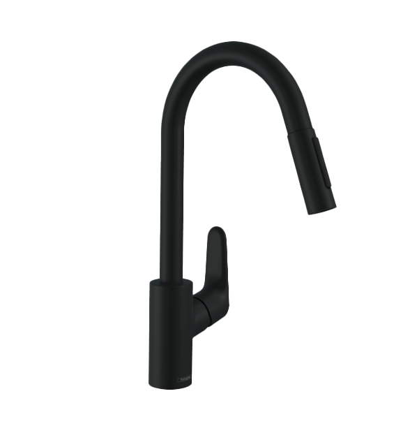 Hansgrohe Focus M41 keukenkraan mat zwart
