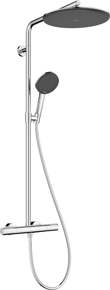 Hansgrohe Raindance Alive S Puro Showerpipe regendoucheset 300 1jet, Ecosmart met Ecostat element thermostaat Glanzend Chroom