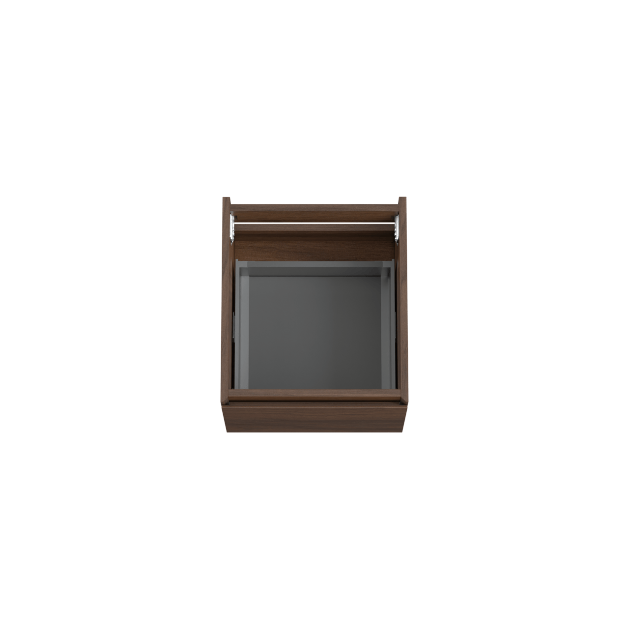 Storke Edge zwevende wastafelonderkast 45 x 52 cm notelaar 1 lade