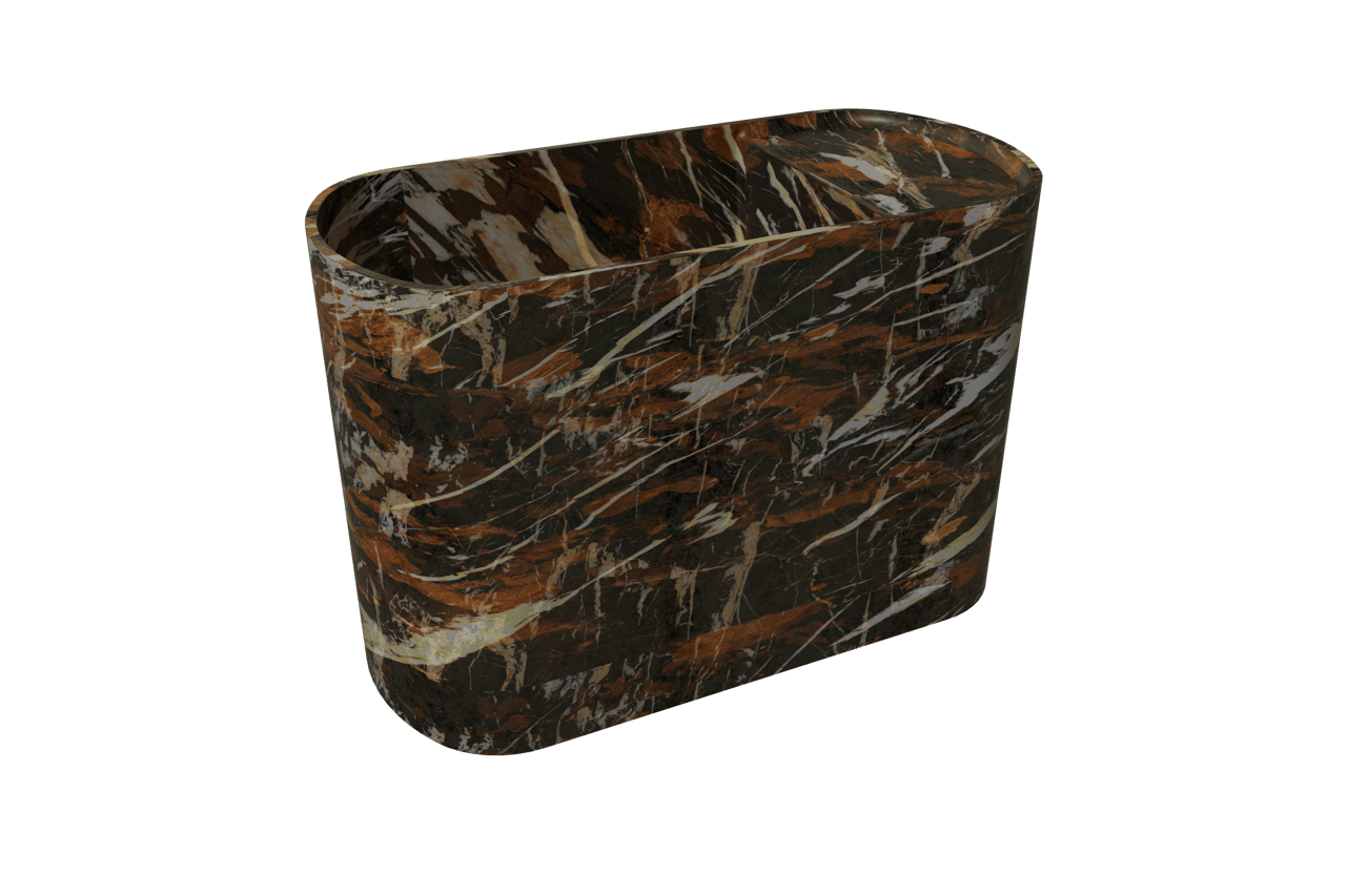 Balmani Livo handenwasser 42 x 20 cm Portoro Gold marmer