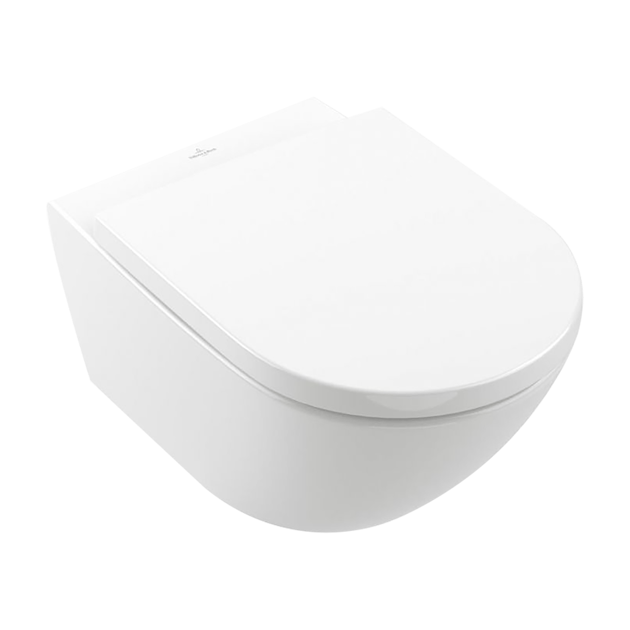 WC Set: Villeroy & Boch Subway 3.0 Hänge WC, Weiß glänzend, spülrandlos, TwistFlush, Burda Element für Wand-WC mit Geberit Sigma UP320 Spülkasten und Luca Varess Betätigungsplatte