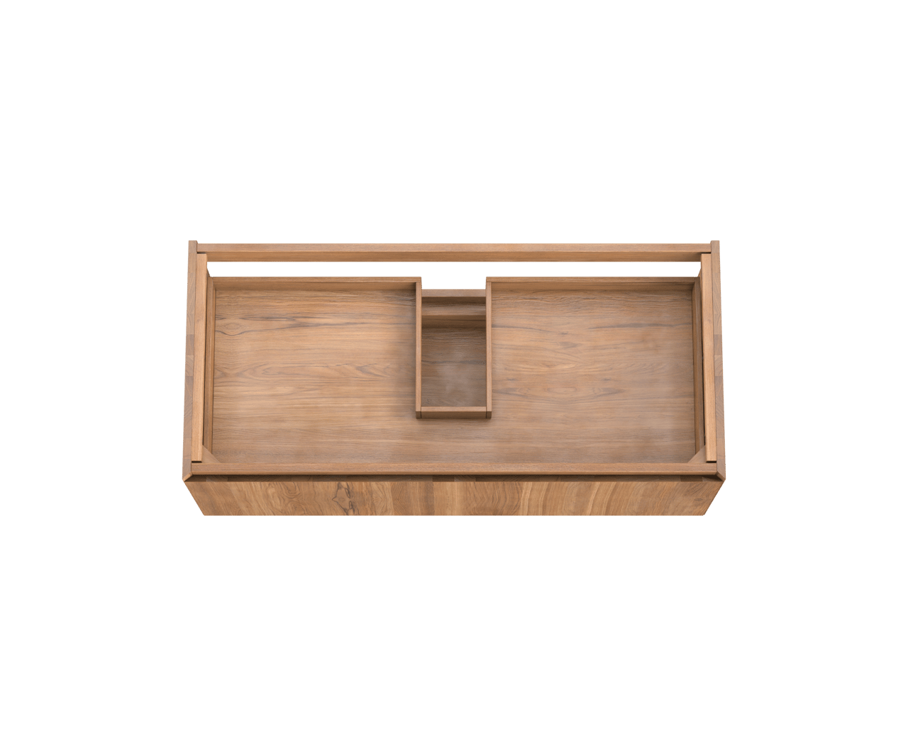 Balmani Idra by Mitra zwevende wastafelonderkast 120 x 55 cm teak 2 lades