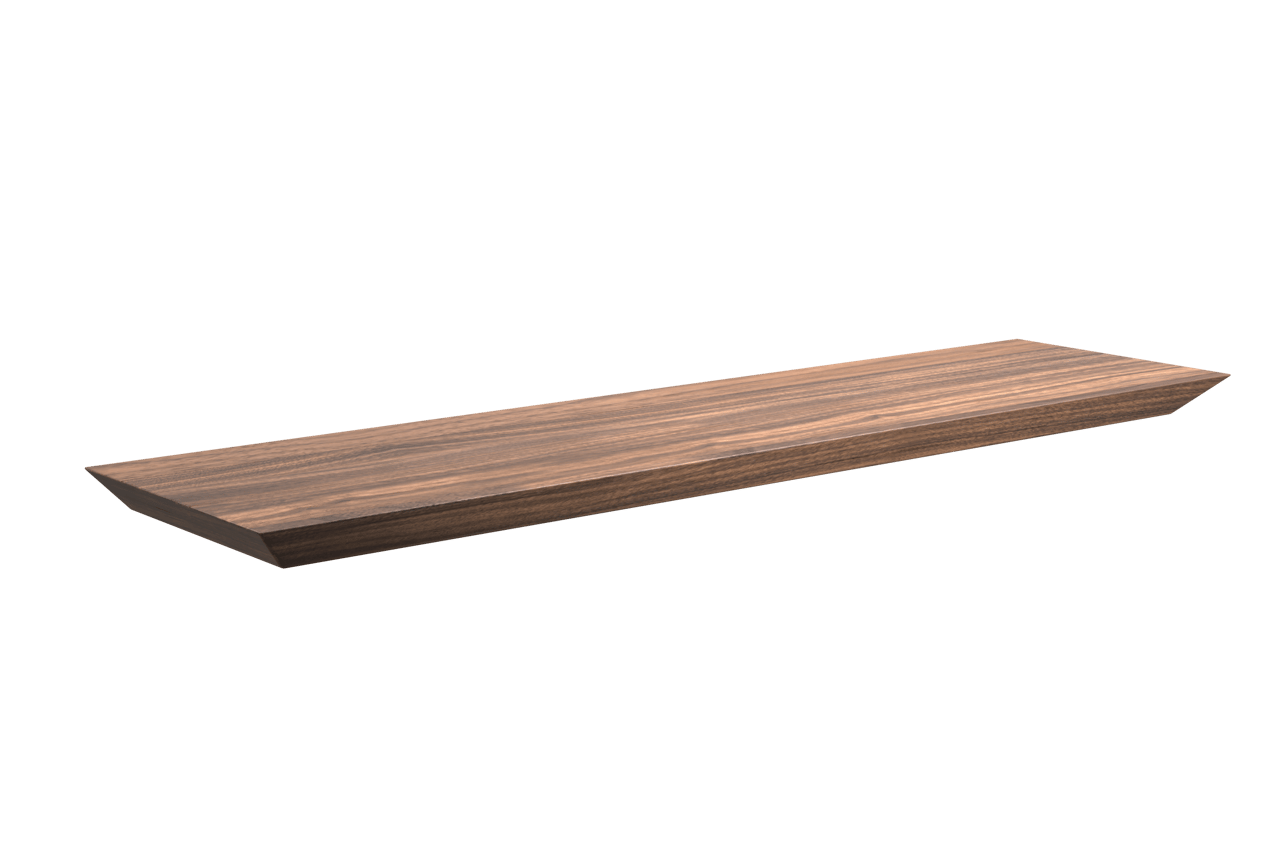 Balmani Mitra wandplank fineer notelaar 60 x 16 cm