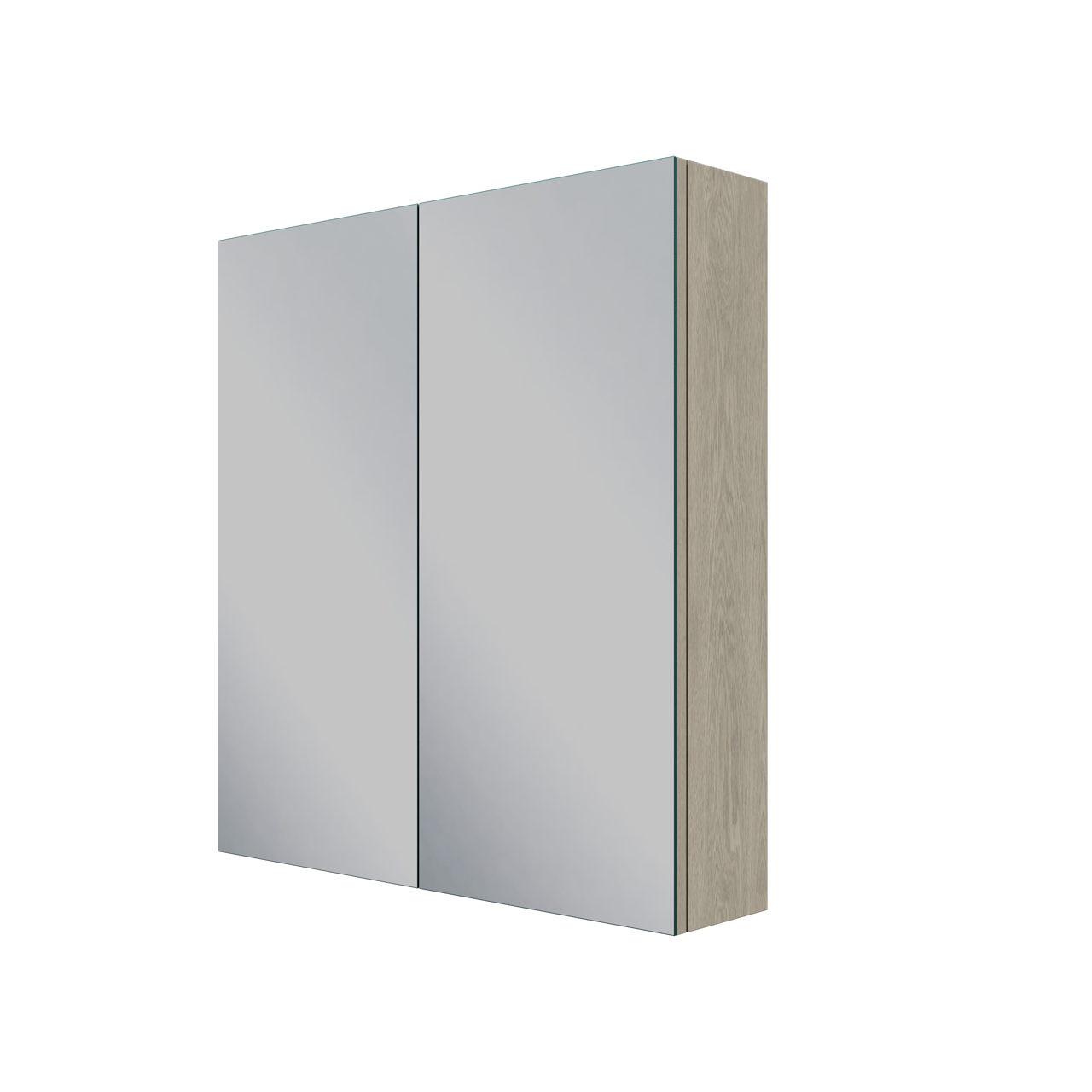 Linie Montro armoire de toilette 70 x 75 cm chêne gris
