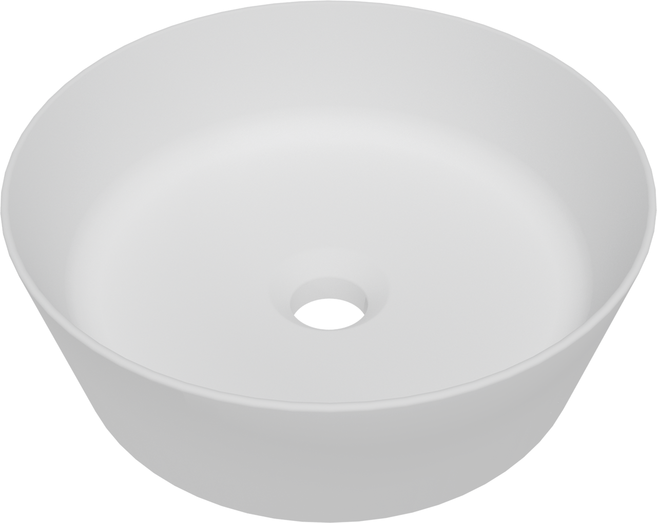 Storke Cona vasque à poser Solid Surface mat rond Ø 36 cm
