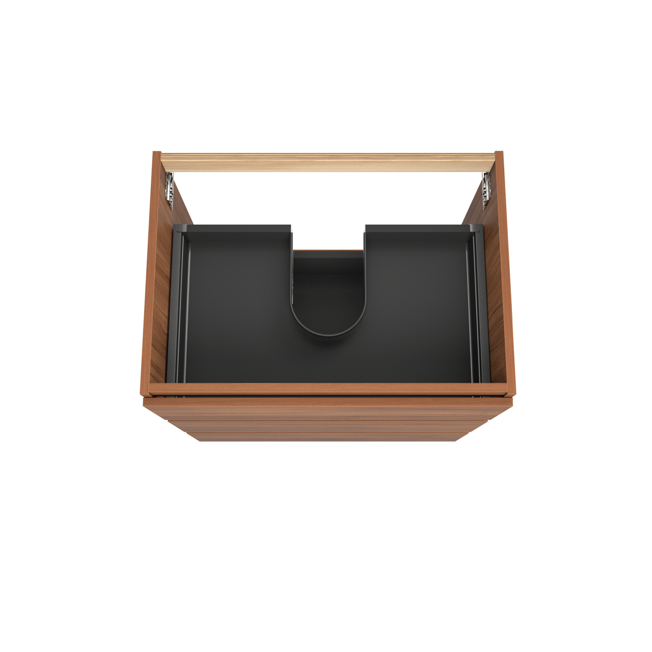 Balmani Lucida meuble sous-lavabo a poser 75 x 55 cm noyer 3 tiroirs