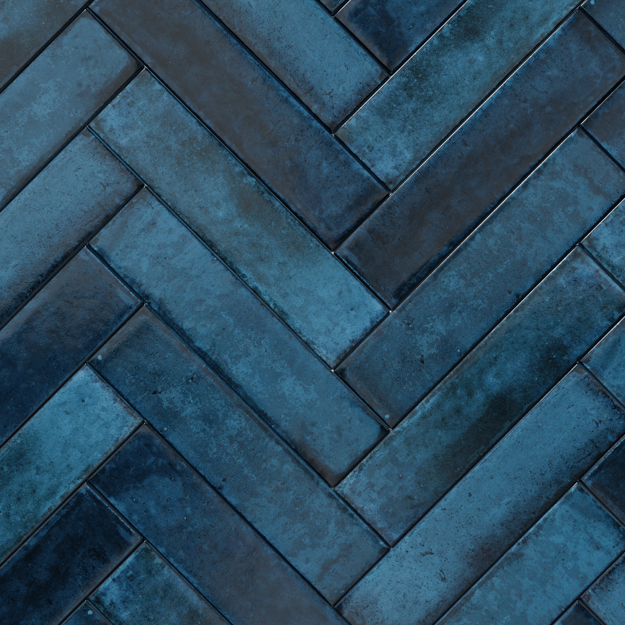 Carruzo Volcan keramische wandtegels 32 stuks 6x25cm Azul