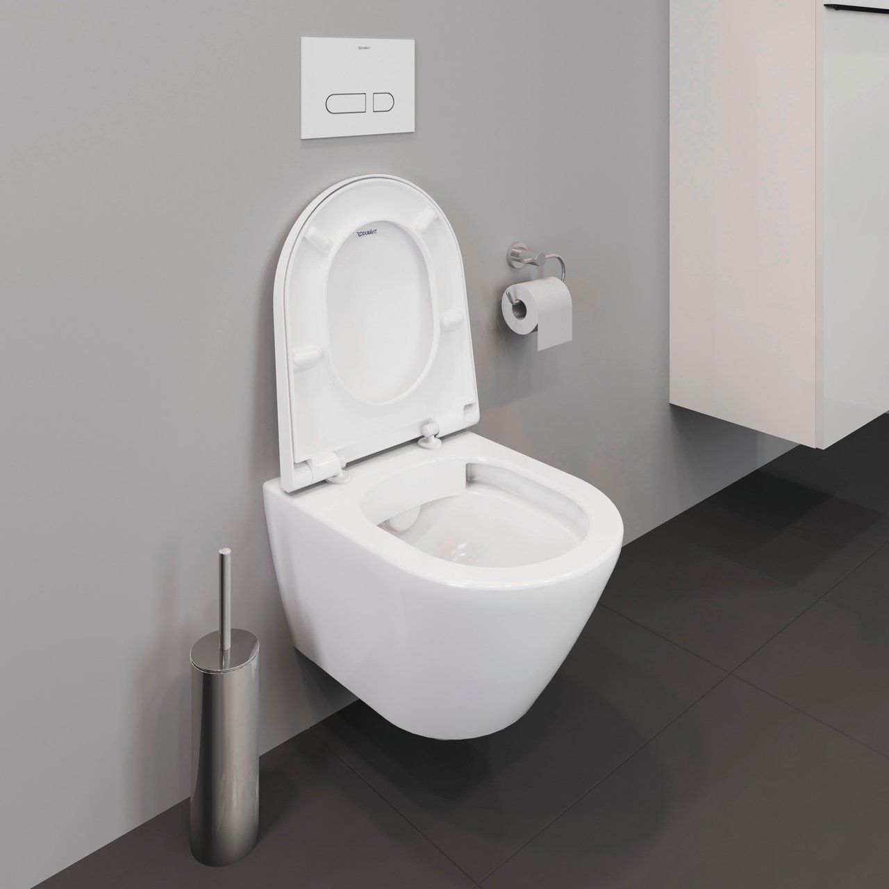 Duravit D-Neo Hänge-WC: weiß glänzend, spülrandlos, Kompakt
