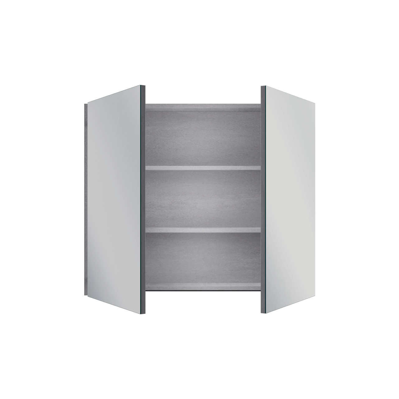 Linie Montro spiegelkast 90 x 75 cm betongrijs
