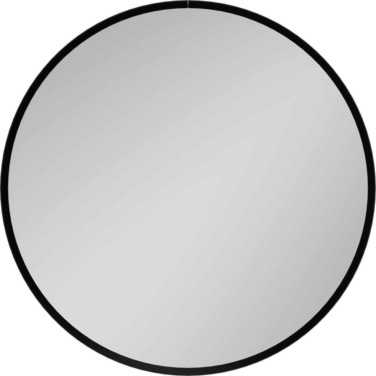 Balmani Auro ronde toiletspiegel zwart Ø 45 cm