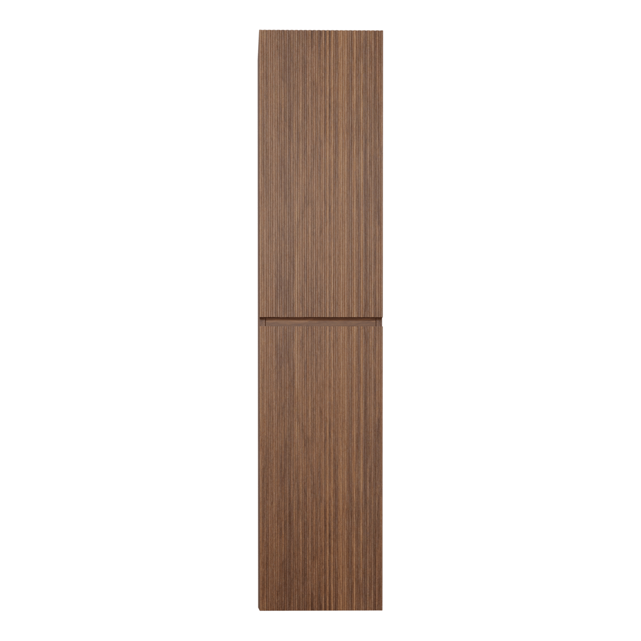 Linie Lado Ribs hängender Säulenschrank Nussbaum 35 x 30 x 170 cm Vert. Sym. Rippe