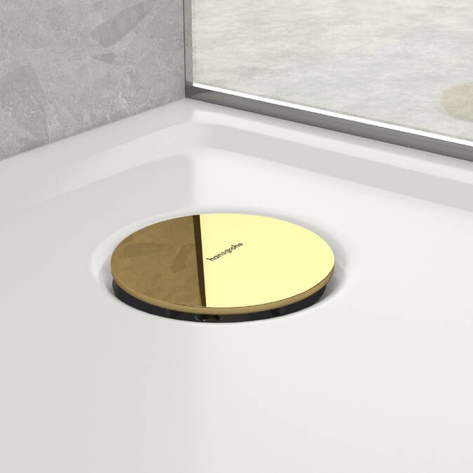 Hansgrohe Raindrain Staro afdekplaat doucheafvoer Polished Gold Optic