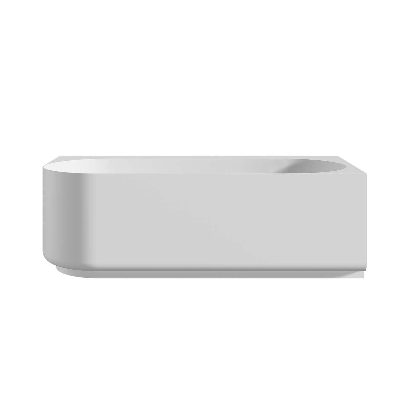 Balmani Scala 2-Personen-Eckbadewanne: rechts, 175 x 80 cm, Solid Surface, Weiß matt