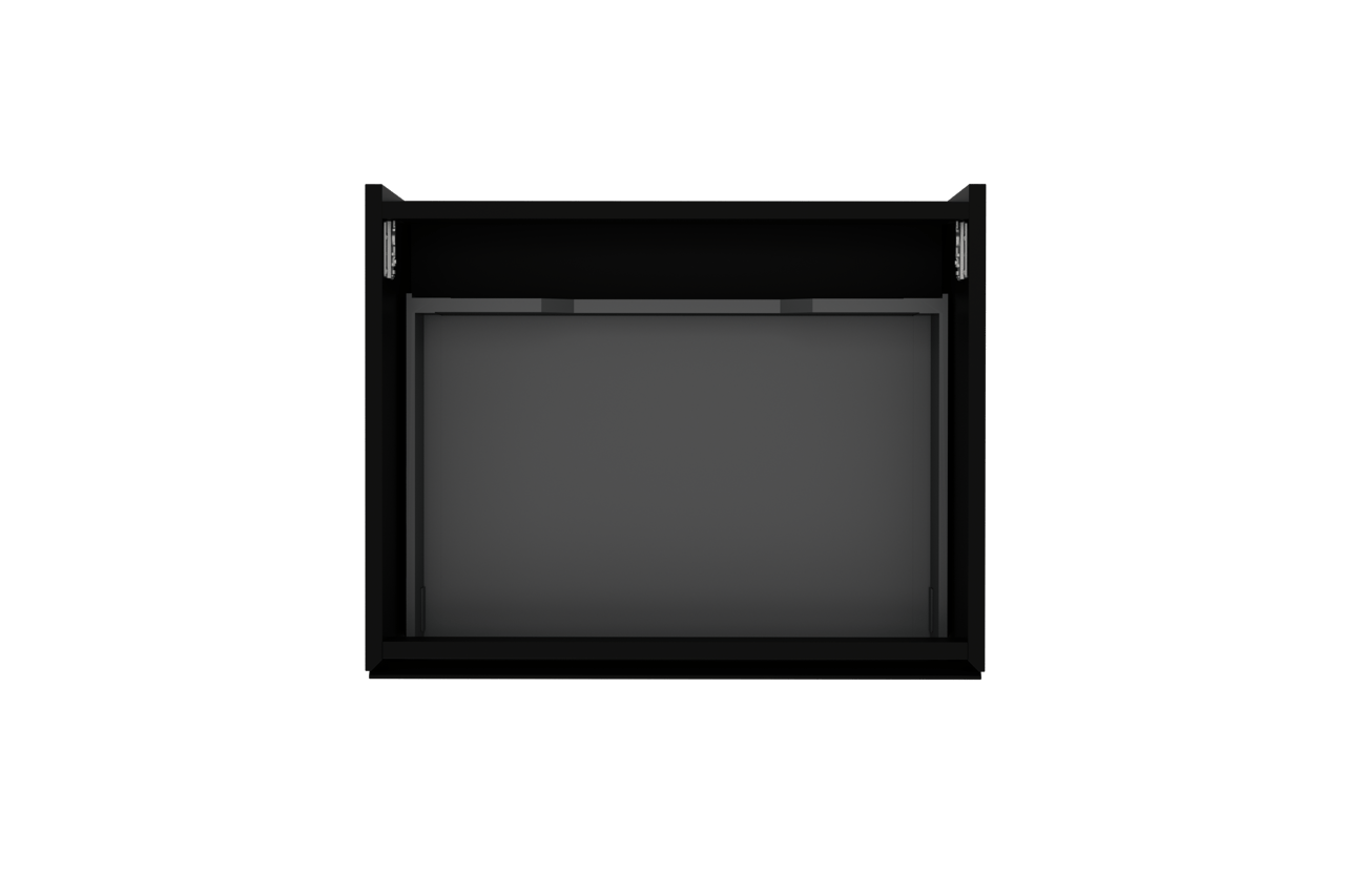 Storke Edge zwevende wastafelonderkast 65 x 52 cm mat zwart 1 lade