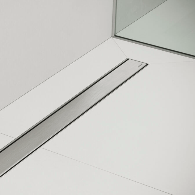 Easy Drain Compact Clean Duschrinne 80cm Fliesenrost Brushed Stainless Steel