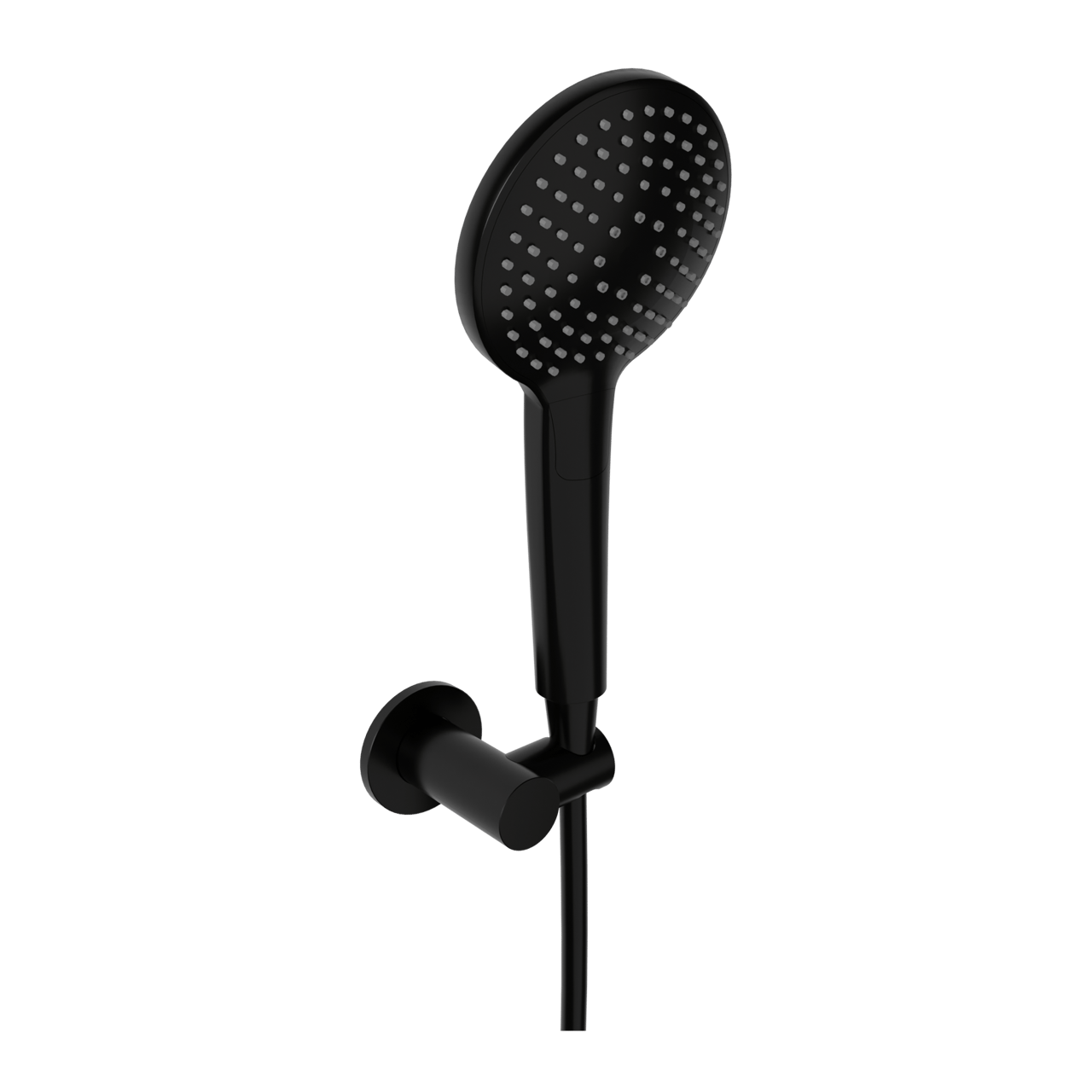 Blaufoss Round kit douchette 3 fonctions de jet Noir Mat
