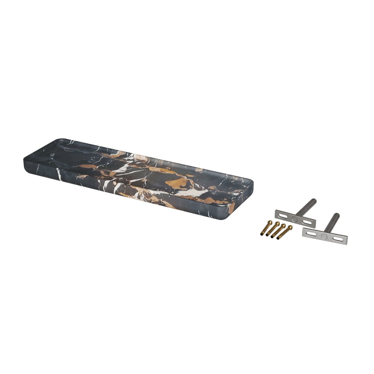 Balmani Tray wandplank Portoro Gold marmer 40 x 12 cm