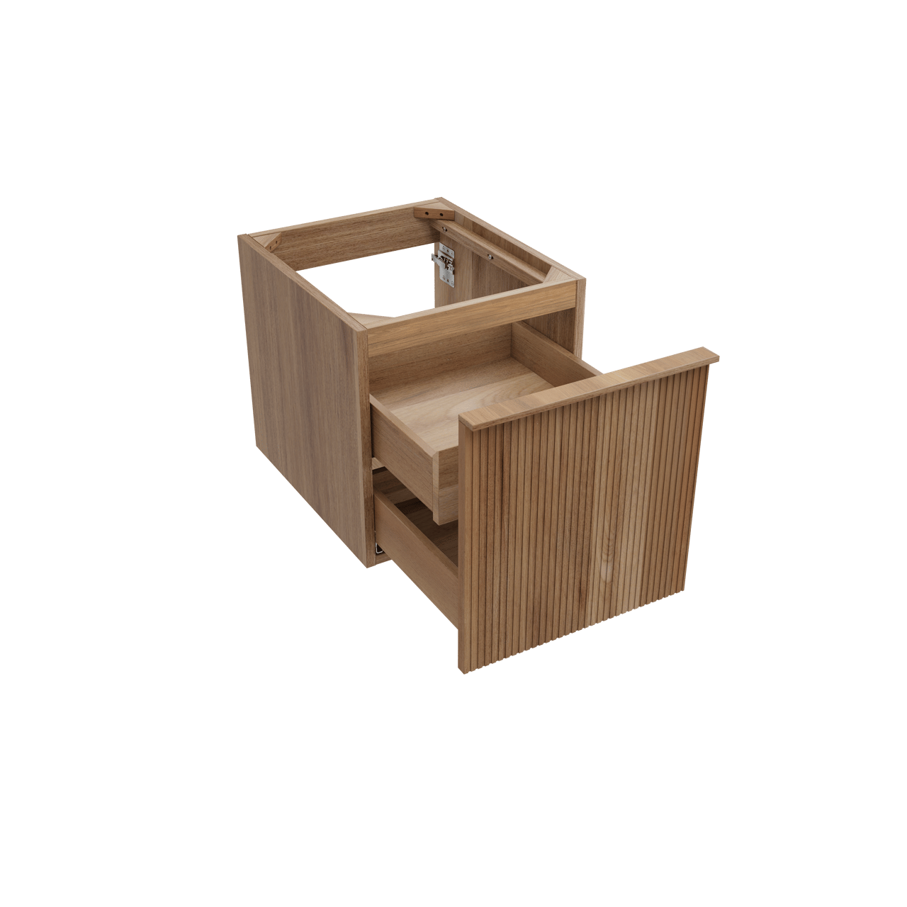 Balmani Forma zwevende wastafelonderkast 45 x 55 cm teak 2 lades