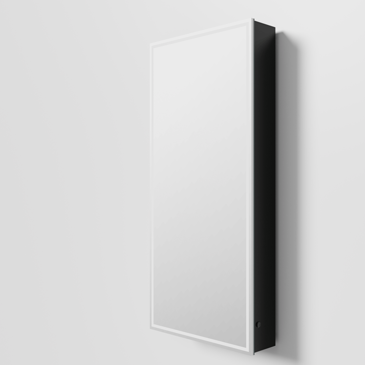 Balmani Mara armoire de toilette lumineux et anti-buée 45 x 100 cm Noir Mat
